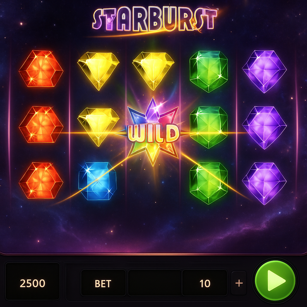 MagicalSpin - Starburst Slot Game - Gemmes Éclatantes